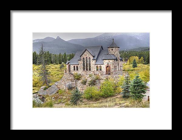 Church Framed Print featuring the photograph Chapel on the Rock - St Malo Center by Geraldine Alexander
