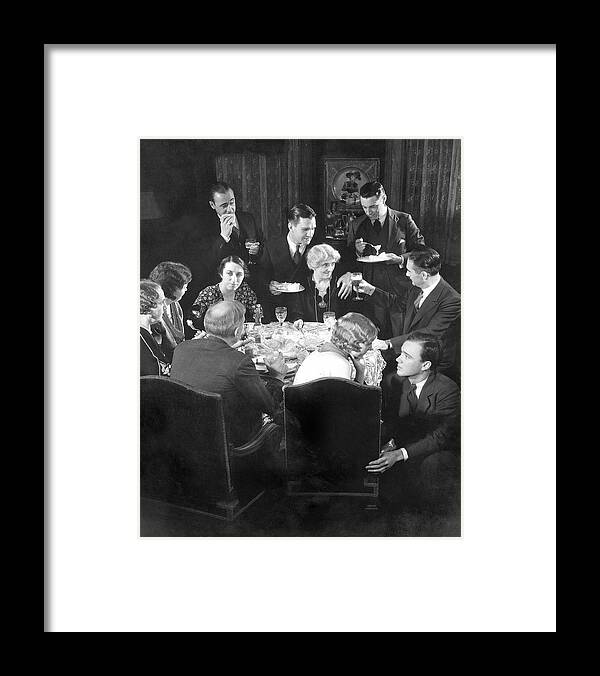 Theater Framed Print featuring the photograph Characters Of The Hallam Family On The Booth by Edward Steichen