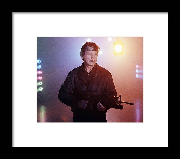 Death Wish 4 The Crackdown Framed Print featuring the photograph Charles Bronson in Death Wish 4: The Crackdown by Silver Screen