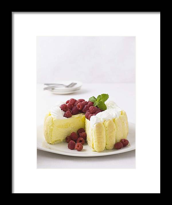 Crockery Framed Print featuring the photograph Charlotte Russe cake by Jonelle Weaver