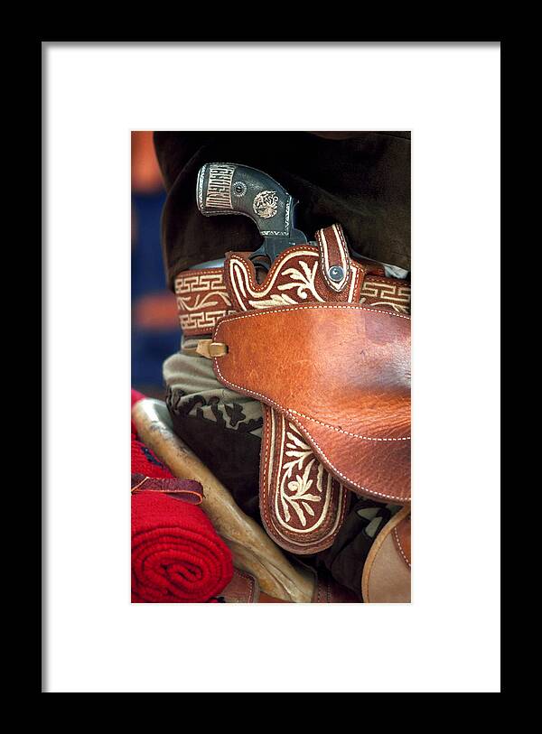 San Antonio Framed Print featuring the photograph Charro Holster by Mark Langford