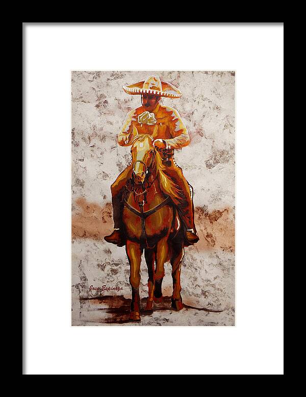 Jarabe Tapatio Framed Print featuring the painting C . H . A . R . R . O by J U A N - O A X A C A