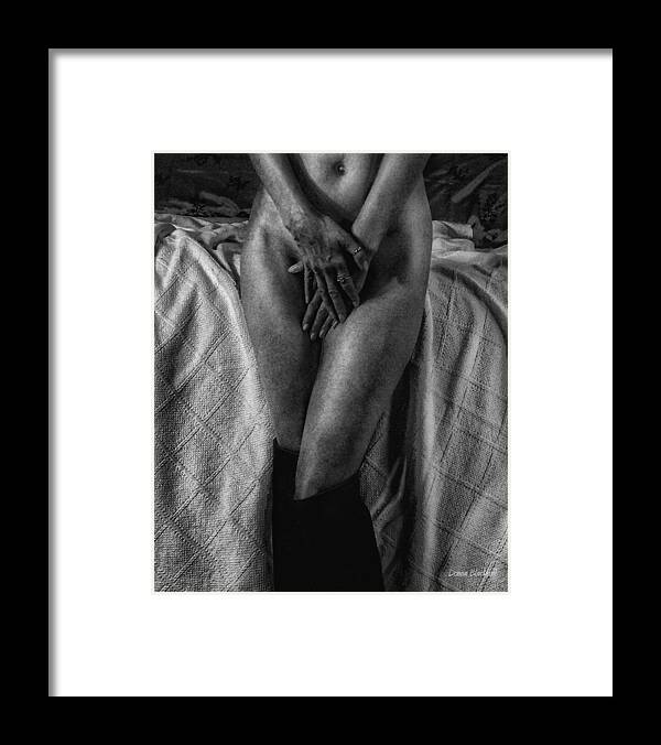 Woman Framed Print featuring the photograph Chastity Belt by Donna Blackhall