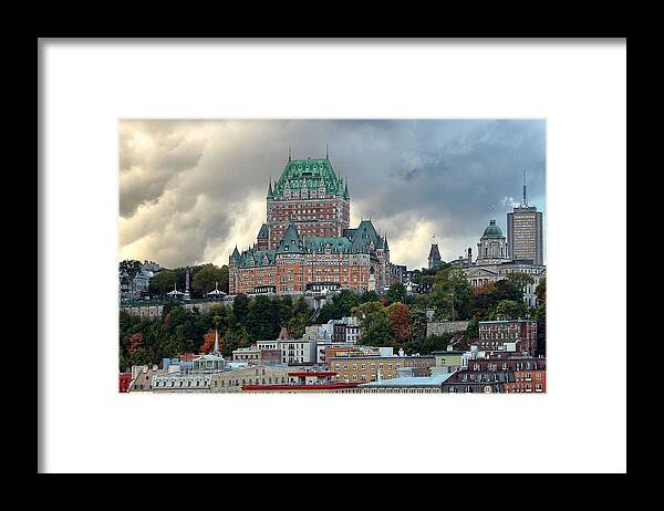 Quebec Framed Print featuring the photograph Chateau Frontenac by Bob Slitzan