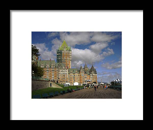 Chateau Frontenac Framed Print featuring the photograph Chateau Frontenac Quebec City by Nicky Jameson