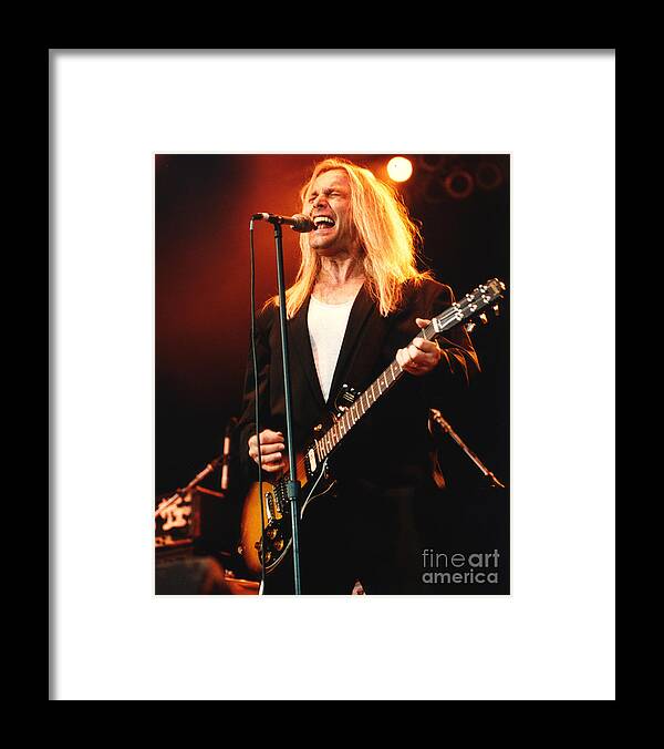 Cheap Trick Framed Print featuring the photograph Cheap Trick-95-Robin-2 by Gary Gingrich Galleries