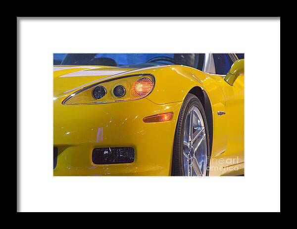 Auto Framed Print featuring the photograph Chevrolet Corvette by Jim West
