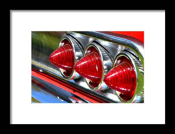 Stoplights Framed Print featuring the photograph Chevy-1 by Dean Ferreira