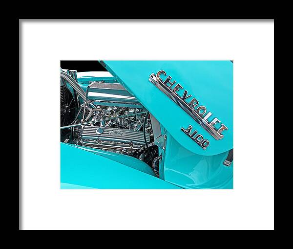 Hot Rod Framed Print featuring the photograph Chevy 3100 Hot Rod by Gill Billington