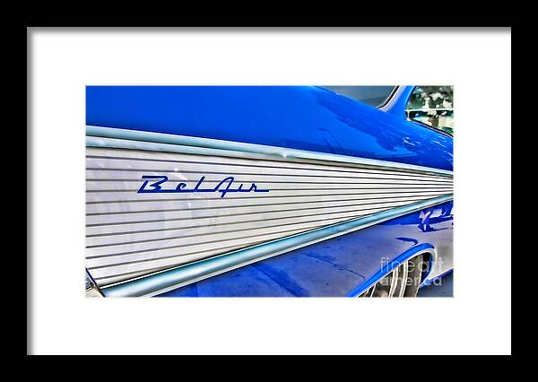 Chevrolet Bel Air Framed Print featuring the photograph Chevy Bel Air by Jason Abando