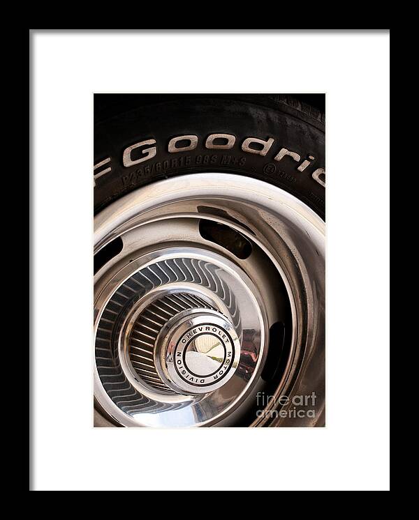 1969 Framed Print featuring the photograph Chevy Wheel by Rick Piper Photography