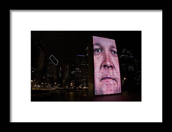 Chicago Framed Print featuring the photograph Chicago at Night by Kate Purdy