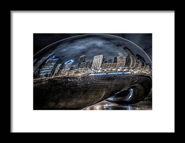 Chicago Framed Print featuring the photograph Chicago Bean by Lori Strock