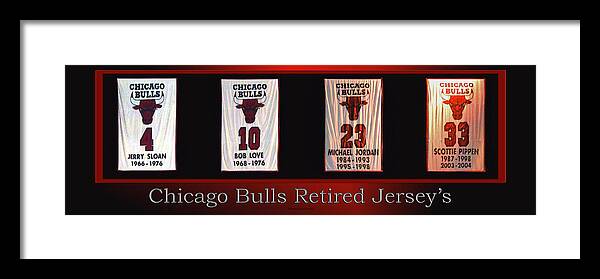 Chicago Bulls Banners Collage Spiral Notebook