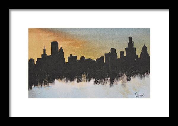 Chicago Framed Print featuring the painting Chicago by Gary Smith