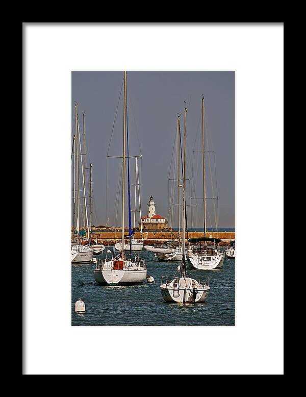 Chicago Framed Print featuring the photograph Chicago Harbor Lighthouse Illinois by Alexandra Till