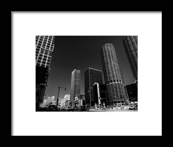 Marina City Framed Print featuring the photograph Chicago - N State Street 003 by Lance Vaughn