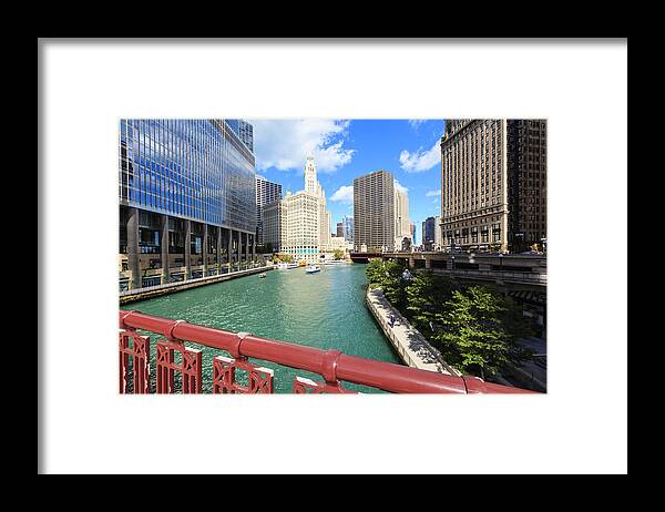 Chicago River Framed Print featuring the photograph Chicago River, Chicago by Fraser Hall