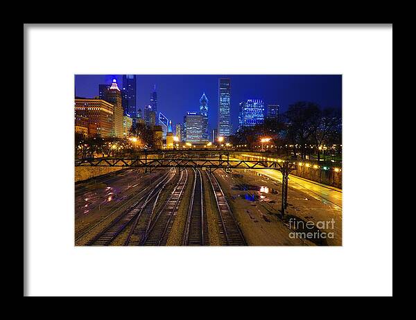 Chicago Framed Print featuring the photograph Chicago Skyline by Jonas Luis