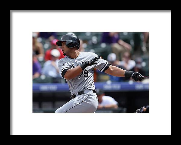 American League Baseball Framed Print featuring the photograph Chicago White Sox V Colorado Rockies by Doug Pensinger