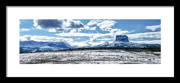 Landscape Framed Print featuring the photograph Chief of the Mountains by Renee Sullivan
