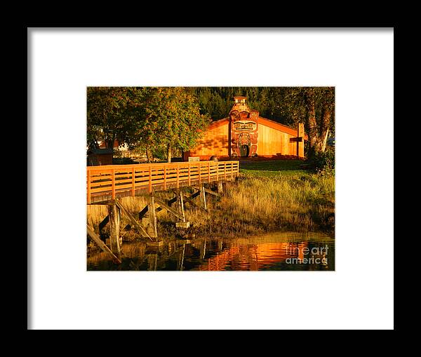 Tlingit Tribal House Framed Print featuring the photograph Chief Shakes House by Laura Wong-Rose