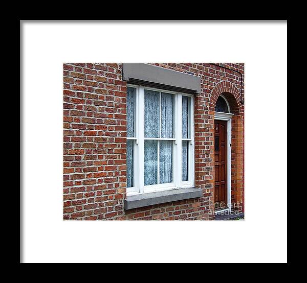 Beatles Framed Print featuring the photograph Childhood home of Ringo Starr Madryn St Liverpool UK by Steve Kearns