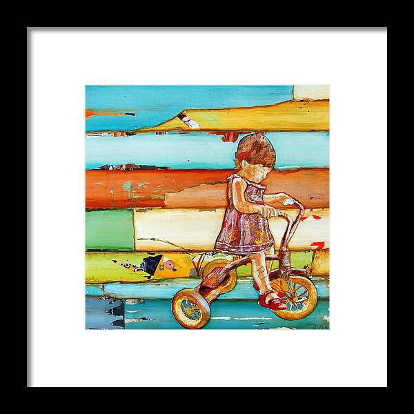 Tricycle Framed Print featuring the painting Child's Play by Danny Phillips