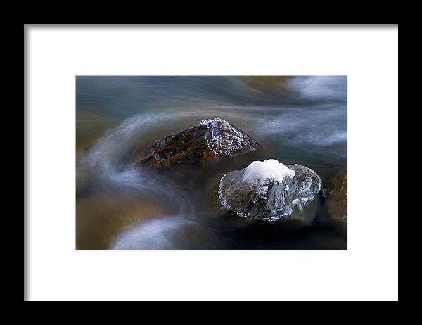 Chilliwack River Framed Print featuring the photograph Chilliwack River Abstract by Michael Russell