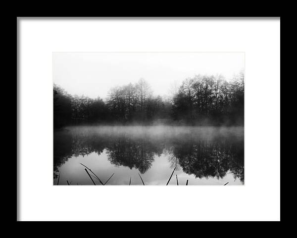 Lake Framed Print featuring the photograph Chilly Morning Reflections by Miguel Winterpacht