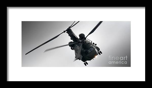 Chinook Framed Print featuring the photograph Chinook by Ang El