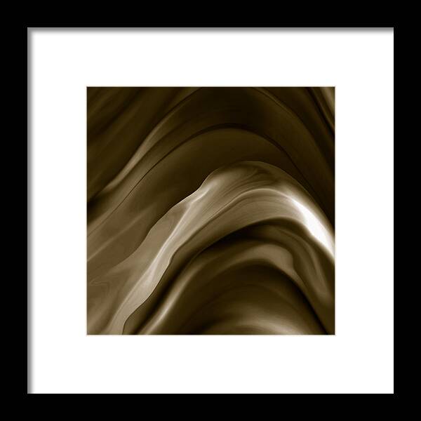 Digital Painting Framed Print featuring the painting Chocolat by Bonnie Bruno