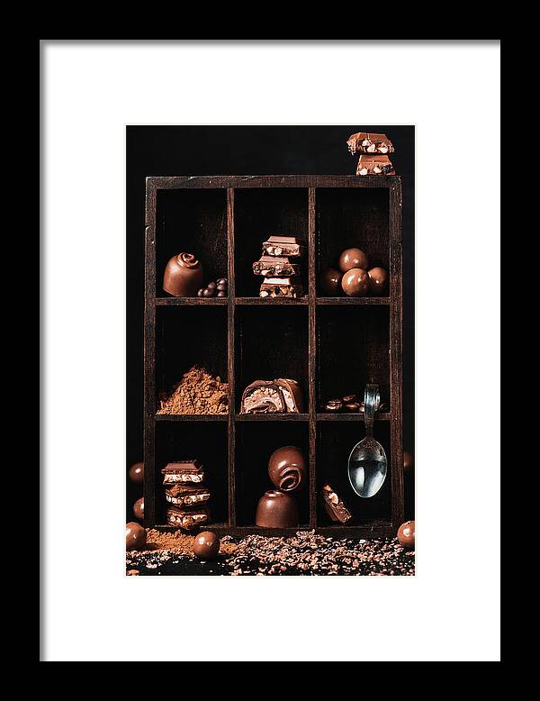 Still Life Framed Print featuring the photograph Chocolate Collection by Dina Belenko