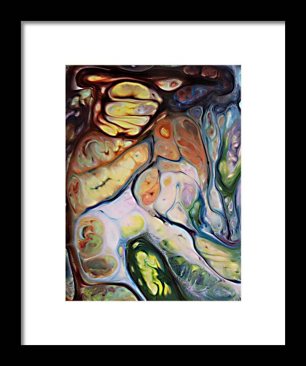 Moose Framed Print featuring the painting Chocolate Moose by Lucy Matta