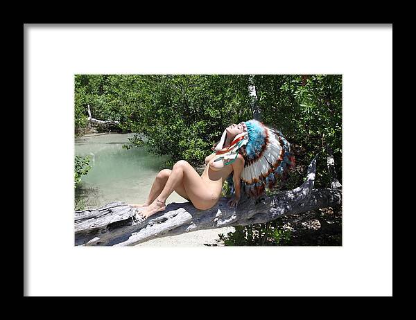 Chokoloskee Island Indians Framed Print featuring the photograph Chokoskee Island Fl. Indian 086 by Lucky Cole