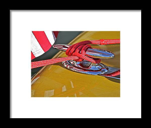 Chris Framed Print featuring the photograph Chris Craft Woodie by Steven Lapkin