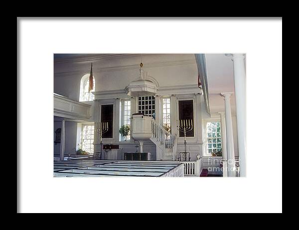 Alexandria Framed Print featuring the photograph Christ Church Interior by Bob Phillips