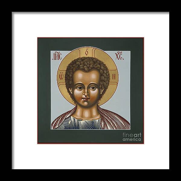 Christ Emanuel Lamb Of God Framed Print featuring the painting Christ Emanuel Lamb of God 079 by William Hart McNichols