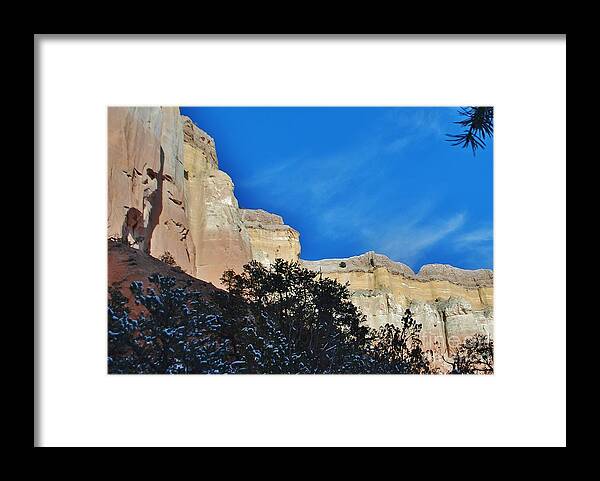 Jesus Framed Print featuring the photograph Christ in the Desert by William Wyckoff