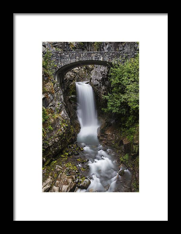 Photography Framed Print featuring the photograph Christine Falls at Dusk by Lee Kirchhevel