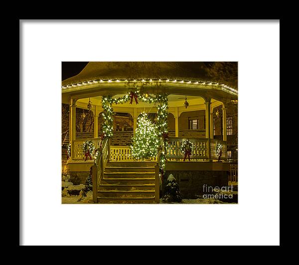 Christmas Framed Print featuring the photograph Christmas Gazebo by Rod Best