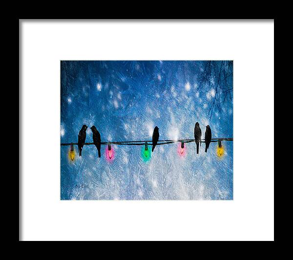 Christmas Lights Framed Print featuring the photograph Christmas Lights by Bob Orsillo