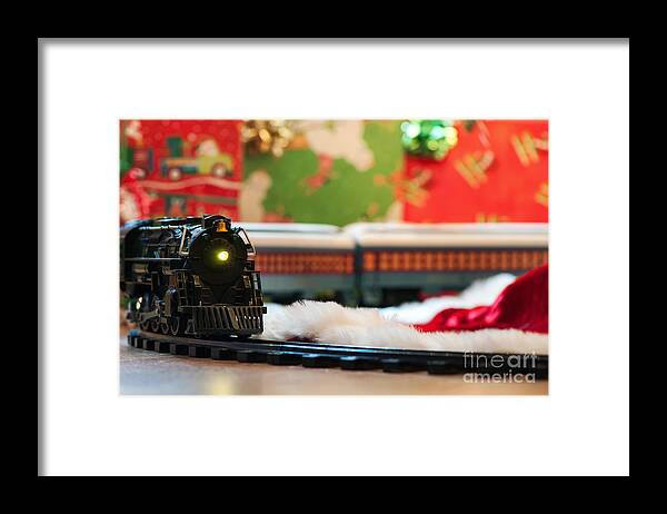 Christmas Framed Print featuring the photograph Christmas Train II by Eddie Yerkish