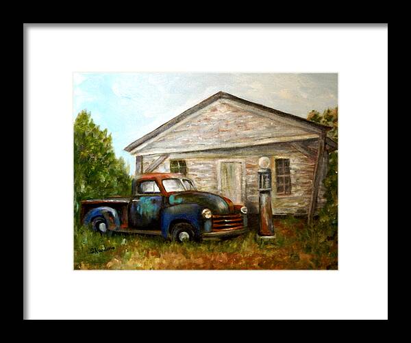 Truck Framed Print featuring the painting Chromatic Chevy by Sandra Nardone