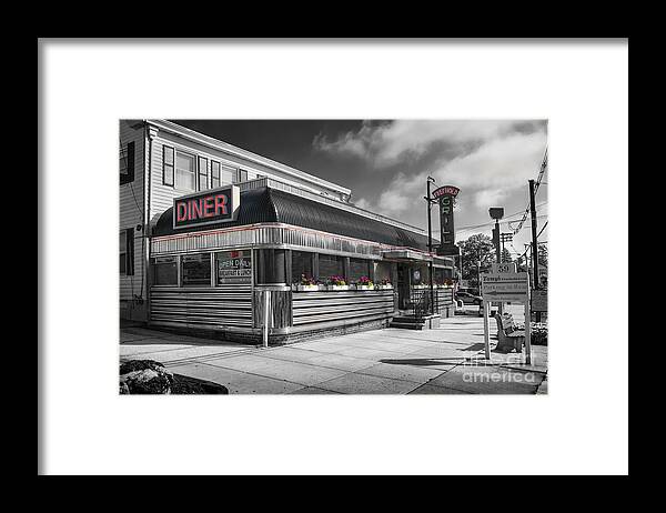 Diner Framed Print featuring the photograph Chrome Diner by Arttography LLC