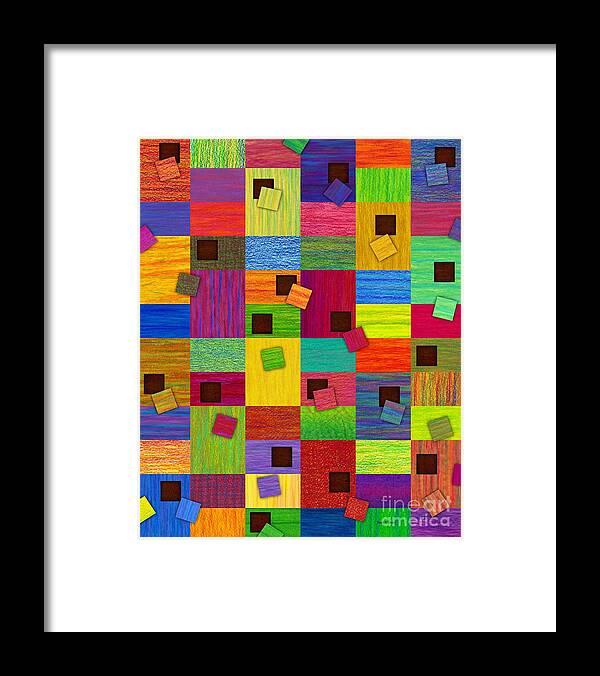 Colored Pencil Framed Print featuring the painting Chronic Tiling by David K Small