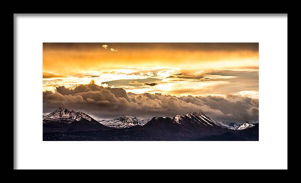 Sam Amato Photography Framed Print featuring the photograph Chugach Sunrise by Sam Amato