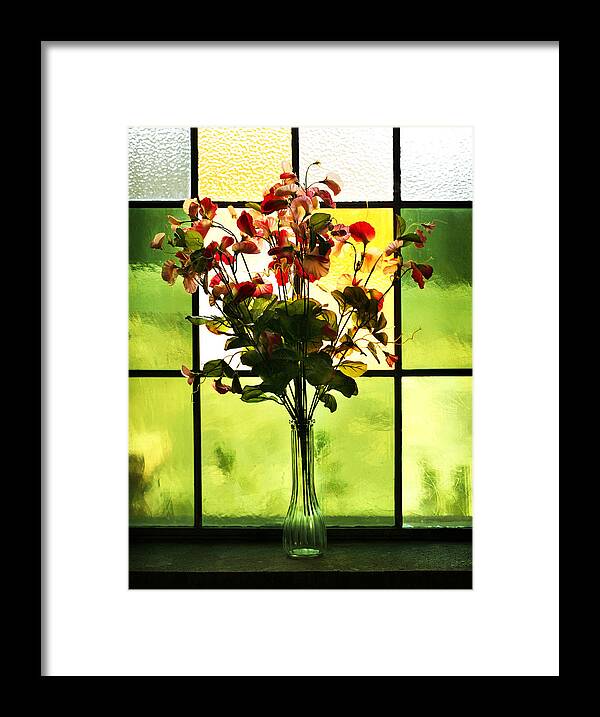 Church Framed Print featuring the photograph Church Flowers by Marilyn Hunt