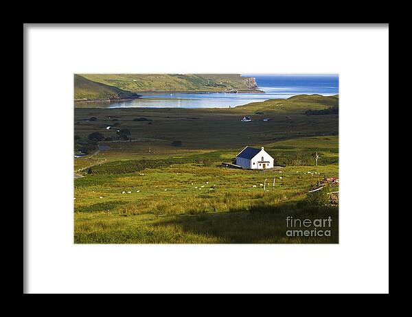 White Framed Print featuring the photograph Church in the Glen by Diane Macdonald