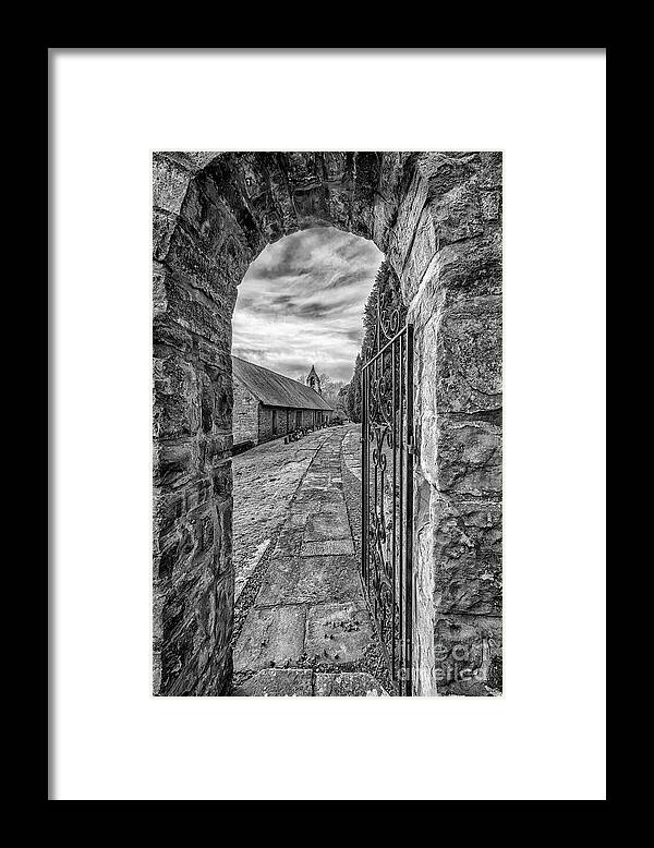 British Framed Print featuring the photograph Church Way v2 by Adrian Evans
